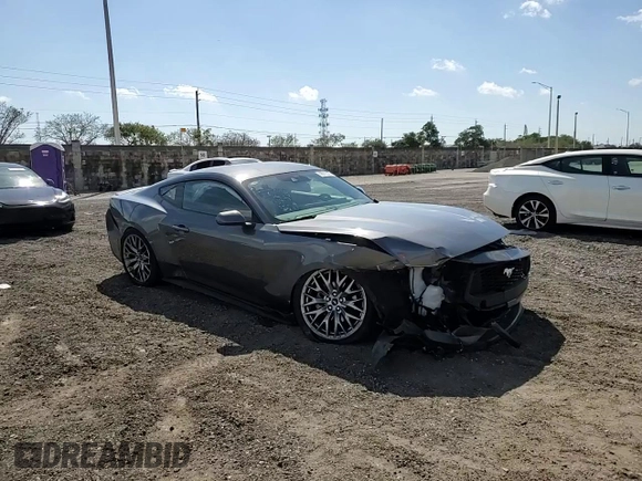 2024 Ford Mustang EcoBoost with VIN 1FA6P8TH4R5114417, listed as a Copart auction lot 48312375 with 0 mi miles and Non Repairable. Bid and sale history available at carsss.com. Image 11.