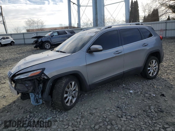 2014 Jeep Cherokee Limited with VIN 1C4PJLDS4EW172769, listed as a Copart auction lot 45952695 with 200,446 mi miles and Salvage Title. Bid and sale history available at DreamBid. Image 1.