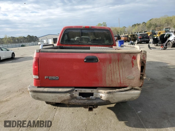 2002 Ford Super Duty F-250 XL with VIN 1FTNX21F92EB16187, listed as a Copart auction lot 50907485 with 68,603 mi miles and Salvage Title. Bid and sale history available at carsss.com. Image 6.