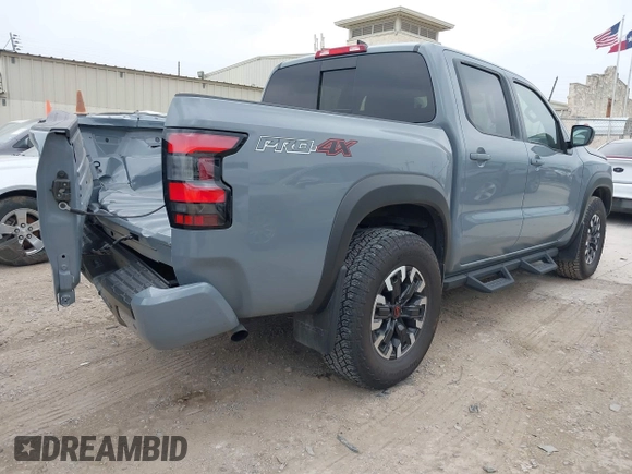 2024 Nissan Frontier SV with VIN 1N6ED1EK2RN630822, listed as a IAAI auction lot 42295643 with 15,548 mi miles and . Bid and sale history available at DreamBid. Image 4.