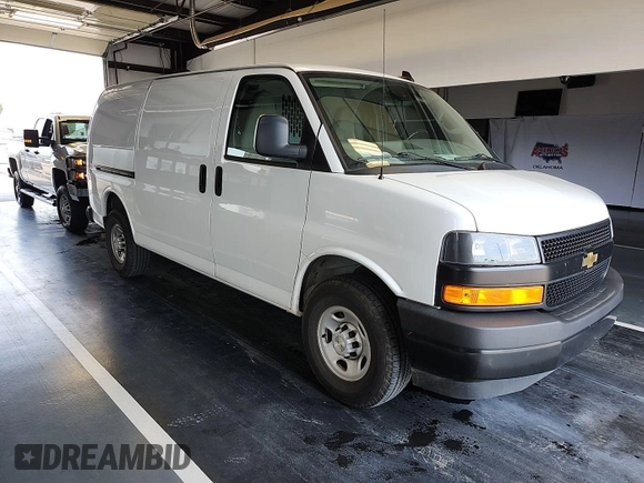 2021 Chevrolet Express Cargo with VIN 1GCWGAFP7M1312641, listed as a IAAI auction lot 42672824 with 78,836 mi miles and . Bid and sale history available at DreamBid. Image 16.
