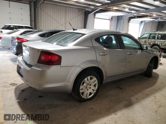 2014 Dodge Avenger SE z VIN 1C3CDZAB3EN160734, wystawiony jako Copart lot #58937135 z przebiegiem 115 311 mil mil oraz Tytuł czysty. Historia ofert i sprzedaży dostępna na DreamBid. Obrazek 3.