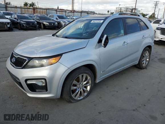 2012 Kia Sorento SX with VIN 5XYKWDA29CG302920, listed as a Copart auction lot 56237235 with 137,998 mi miles and Salvage title. Bid and sale history available at DreamBid. Image 1.