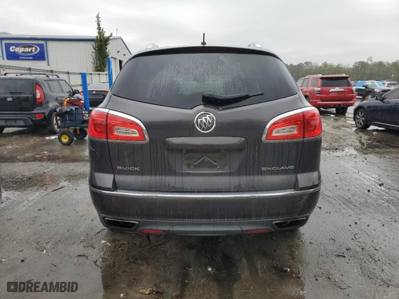 2015 Buick Enclave Convenience with VIN 5GAKRAKD9FJ148270, listed as a Copart auction lot 45584125 with 204,169 mi miles and Salvage Title. Bid and sale history available at carsss.com. Image 6.