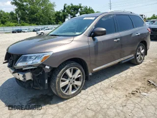 2015 Nissan Pathfinder S with VIN 5N1AR2MM1FC616327, listed as a Copart auction lot 59790175 with 141,116 mi miles and Salvage title. Bid and sale history available at DreamBid. Image 1.