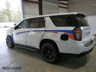 2022 Chevrolet Tahoe Commercial with VIN 1GNSCLED1NR217452, listed as a Copart auction lot 48138565 with 0 mi miles and Salvage Title. Bid and sale history available at carsss.com. Image 2.