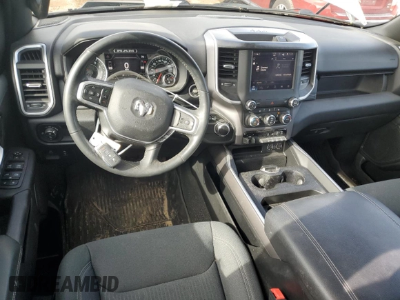 2022 Ram 1500 Big Horn with VIN 1C6RREMTXNN382389, listed as a Copart auction lot 89004415 with 28,697 mi miles and Salvage Title. Bid and sale history available at carsss.com. Image 8.