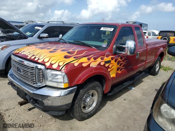 2002 Ford Super Duty F-250 XL with VIN 1FTNX20F92ED46099, listed as a Copart auction lot 78304124 with 273,336 mi miles and Salvage Title. Bid and sale history available at carsss.com. Image 1.