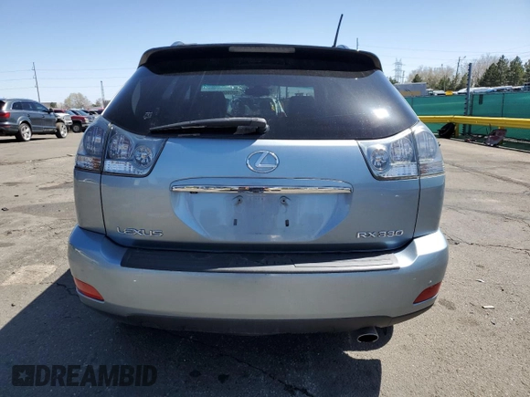 2006 Lexus RX 330 with VIN JTJHA31U560104511, listed as a Copart auction lot 52090825 with 77,101 mi miles and Salvage Title. Bid and sale history available at carsss.com. Image 6.