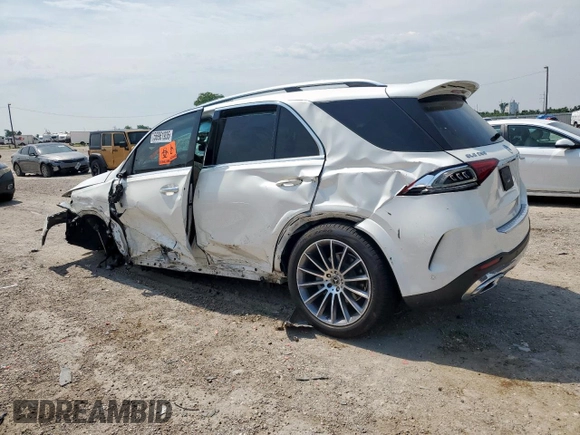 2021 Mercedes-Benz GLE 350 with VIN 4JGFB4JB7MA545460, listed as a Copart auction lot 56961935 with Not provided miles and Salvage title. Bid and sale history available at DreamBid. Image 2.