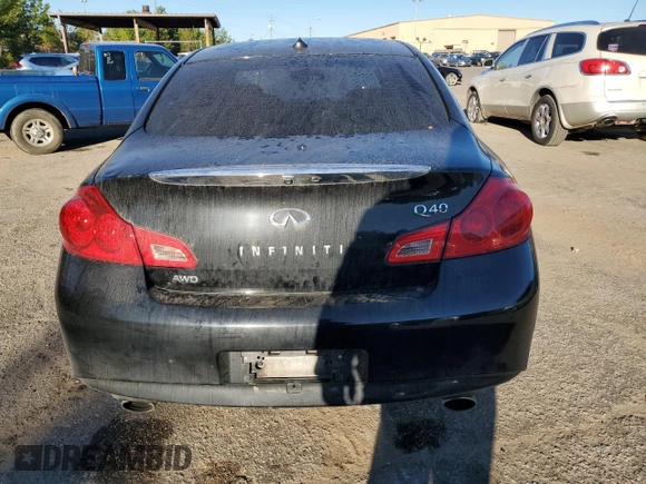 2015 Infiniti Q40 with VIN JN1CV6AR5FM522612, listed as a Copart auction lot 76236824 with 134,428 mi miles and Salvage Title. Bid and sale history available at DreamBid. Image 6.