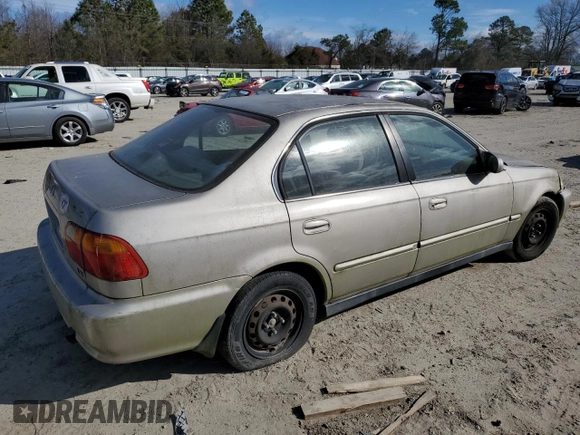 2000 Honda Civic LX with VIN 1HGEJ6676YL024485, listed as a Copart auction lot 42587424 with 176,591 mi miles and Clean Title. Bid and sale history available at carsss.com. Image 3.