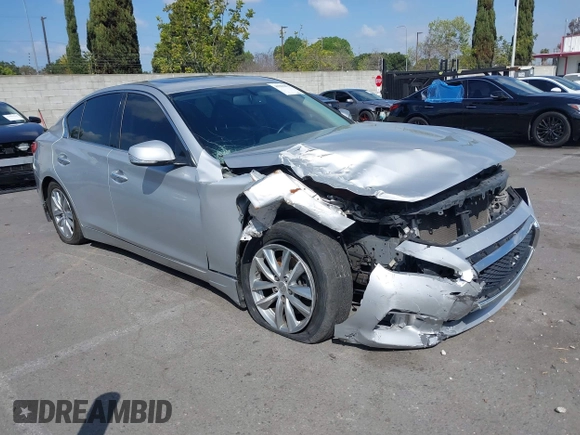 2014 Infiniti Q50 Premium z VIN JN1BV7AP9EM684709, wystawiony jako IAAI lot #41901877 z przebiegiem 91 425 mil mil oraz . Historia ofert i sprzedaży dostępna na DreamBid. Obrazek 1.