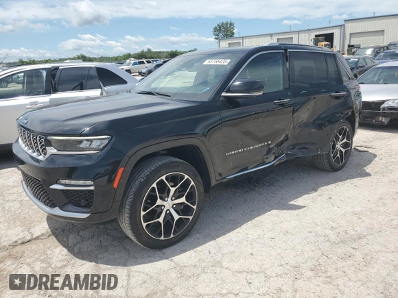 2022 Jeep Grand Cherokee Summit Reserve with VIN 1C4RJHETXN8503565, listed as a Copart auction lot 63758425 with 57,598 mi miles and Salvage title. Bid and sale history available at DreamBid. Image 1.