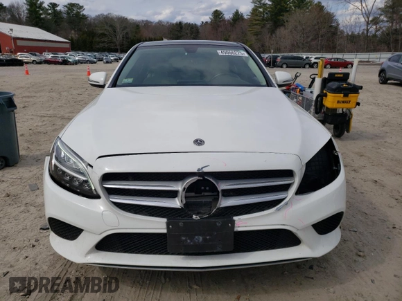 2021 Mercedes-Benz C 300 with VIN W1KWF8EB3MR635559, listed as a Copart auction lot 49066275 with 19,447 mi miles and Salvage Title. Bid and sale history available at carsss.com. Image 5.