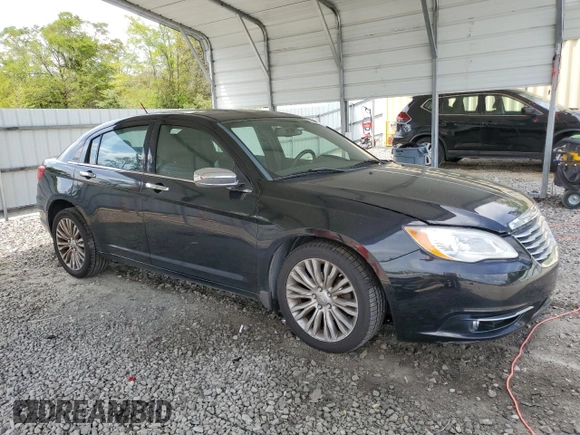 2012 Chrysler 200 Limited with VIN 1C3CCBCB5CN304885, listed as a Copart auction lot 51879335 with 124,575 mi miles and Salvage Title. Bid and sale history available at carsss.com. Image 4.