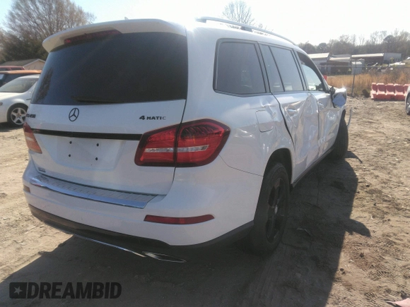 2017 Mercedes-Benz GLS 450 z VIN 4JGDF6EEXHA850923, wystawiony jako IAAI lot #41874619 z przebiegiem 137 017 mil mil oraz . Historia ofert i sprzedaży dostępna na DreamBid. Obrazek 4.