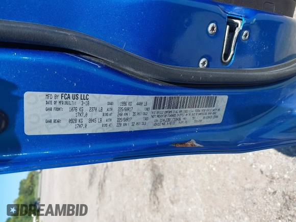2018 Jeep Compass Latitude с VIN 3C4NJCBB1JT338496, выставлен на аукционе IAAI как лот 42563531 с пробегом 47 447 миль миль и . История ставок и продаж доступна на DreamBid. Изображение 9.