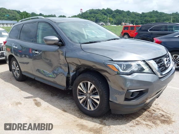 2019 Nissan Pathfinder SL with VIN 5N1DR2MM3KC585069, listed as a IAAI auction lot 42514845 with 60,910 mi miles and . Bid and sale history available at DreamBid. Image 1.
