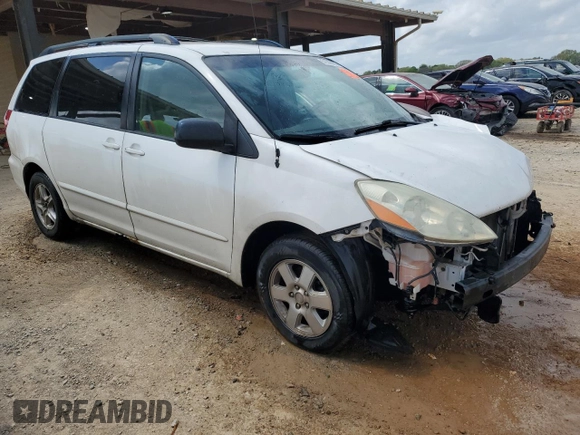2006 Toyota Sienna CE with VIN 5TDZA23C46S518172, listed as a Copart auction lot 51509465 with 0 mi miles and Salvage Title. Bid and sale history available at carsss.com. Image 4.