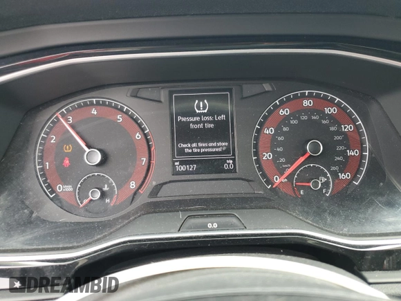 2019 Volkswagen Jetta S with VIN 3VWN57BU4KM007384, listed as a Copart auction lot 61614705 with 100,127 mi miles and Salvage title. Bid and sale history available at DreamBid. Image 9.