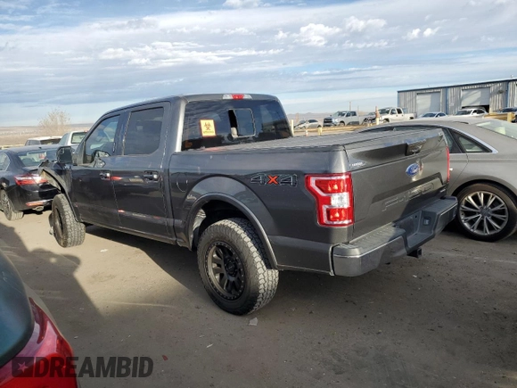 2018 Ford F-150 XL with VIN 1FTEW1EP0JKE59776, listed as a Copart auction lot 46845825 with 107,567 mi miles and Salvage Title. Bid and sale history available at carsss.com. Image 2.