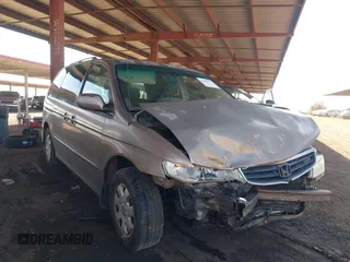 2003 Honda Odyssey EX с VIN 5FNRL186X3B124425, выставлен на аукционе IAAI как лот 42603537 с пробегом 223 676 миль миль и . История ставок и продаж доступна на DreamBid. Изображение 1.