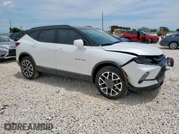 2023 Chevrolet Blazer RS с VIN 3GNKBERS5PS136395, выставлен на аукционе Copart как лот 62314785 с пробегом 17 423 миль миль и Списание • Salvage title. История ставок и продаж доступна на DreamBid. Изображение 4.