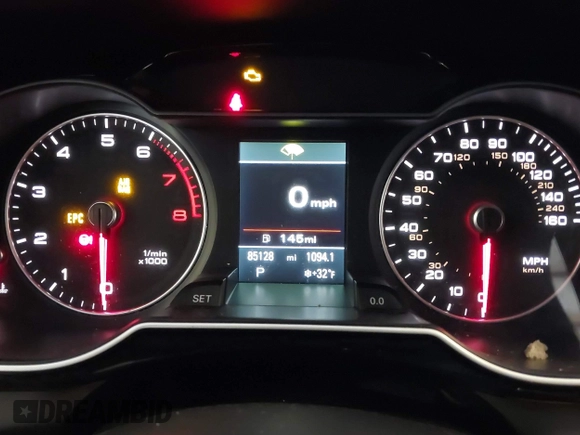 2016 Audi A4 Premium Plus with VIN WAUFFAFL2GA002902, listed as a IAAI auction lot 41606726 with 85,128 mi miles. Bid and sale history available at carsss.com. Image 7.