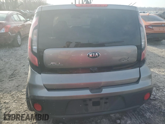 2017 Kia Soul with VIN KNDJN2A26H7411553, listed as a Copart auction lot 48780645 with 57,840 mi miles and Salvage Title. Bid and sale history available at carsss.com. Image 6.