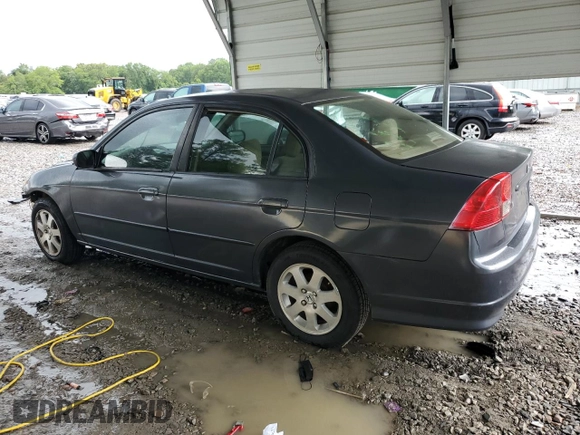 2004 Honda Civic LX z VIN 2HGES16554H500862, wystawiony jako Copart lot #58537755 z przebiegiem 276 108 mil mil oraz Szkoda całkowita • Salvage title. Historia ofert i sprzedaży dostępna na DreamBid. Obrazek 2.