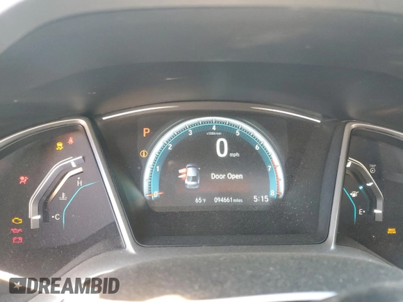 2018 Honda Civic Sedan EX with VIN 19XFC2F73JE012394, listed as a Copart auction lot 47541015 with 94,661 mi miles and Salvage Title. Bid and sale history available at carsss.com. Image 9.