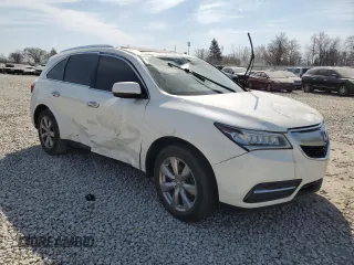 2015 Acura MDX Advance/Entertainment Pkg with VIN 5FRYD4H82FB024026, listed as a Copart auction lot 49288555 with 0 mi miles and Salvage Title. Bid and sale history available at carsss.com. Image 4.