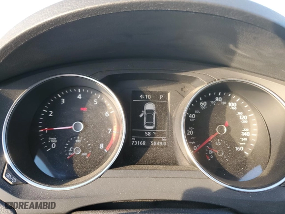 2017 Volkswagen Jetta 1.4T SE with VIN 3VWDB7AJ1HM406922, listed as a Copart auction lot 42992405 with 73,168 mi miles and Salvage Title. Bid and sale history available at carsss.com. Image 9.