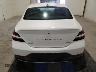 2023 Genesis G70 2.0T with VIN KMTG34TA2PU127340, listed as a Copart auction lot 75685363 with 8,201 mi miles and Non Repairable. Bid and sale history available at DreamBid. Image 6.
