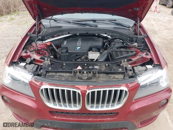 2013 BMW X3 xDrive28i with VIN 5UXWX9C52D0A23322, listed as a IAAI auction lot 42007867 with 96,275 mi miles. Bid and sale history available at carsss.com. Image 10.