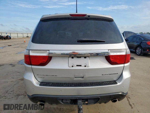 2012 Dodge Durango Citadel with VIN 1C4SDJET6CC240551, listed as a Copart auction lot 58664595 with 180,814 mi miles and Salvage title. Bid and sale history available at DreamBid. Image 6.