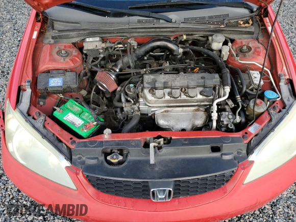 2005 Honda Civic EX with VIN 1HGEM21945L067050, listed as a Copart auction lot 73824464 with 170,950 mi miles and Salvage Title. Bid and sale history available at carsss.com. Image 11.