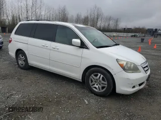 2005 Honda Odyssey EX-L with VIN 5FNRL38655B000691, listed as a Copart auction lot 47814195 with 233,384 mi miles and Clean Title. Bid and sale history available at carsss.com. Image 4.