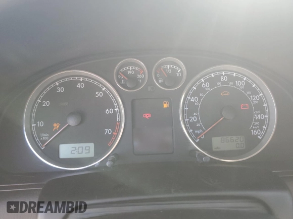2003 Volkswagen Passat GLS z VIN WVWVD63BX3E148318, wystawiony jako Copart lot #74841944 z przebiegiem 86 620 mil mil oraz Szkoda całkowita • Salvage title. Historia ofert i sprzedaży dostępna na DreamBid. Obrazek 9.