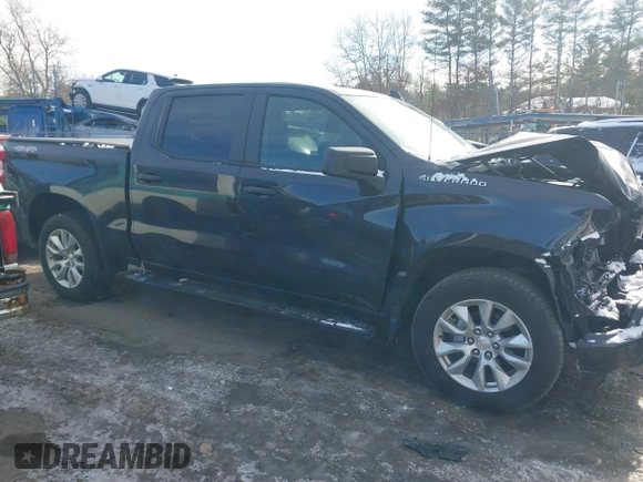 2022 Chevrolet Silverado 1500 Custom with VIN 1GCPDBEK7NZ583596, listed as a IAAI auction lot 41381334 with 37,505 mi miles. Bid and sale history available at carsss.com. Image 13.