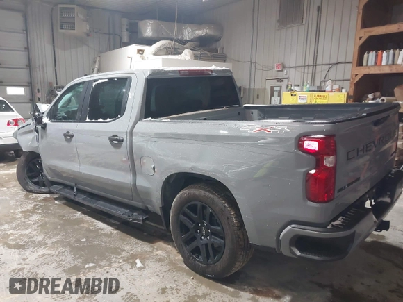 2024 Chevrolet Silverado 1500 Custom with VIN 3GCPDBEK4RG246258, listed as a IAAI auction lot 40882553 with Not Provided miles and . Bid and sale history available at DreamBid. Image 3.