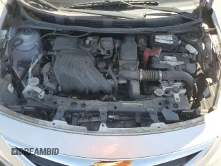 2017 Nissan Versa SV with VIN 3N1CN7AP1HL848232, listed as a Copart auction lot 61668525 with 59,578 mi miles and Salvage title. Bid and sale history available at DreamBid. Image 11.