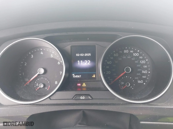 2020 Volkswagen Tiguan SE with VIN 3VV2B7AX1LM151388, listed as a IAAI auction lot 41480146 with 154,567 mi miles. Bid and sale history available at carsss.com. Image 15.
