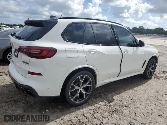 2020 BMW X5 M50i with VIN 5UXJU4C07L9C31149, listed as a Copart auction lot 59241674 with 39,809 mi miles and Non Repairable. Bid and sale history available at carsss.com. Image 3.