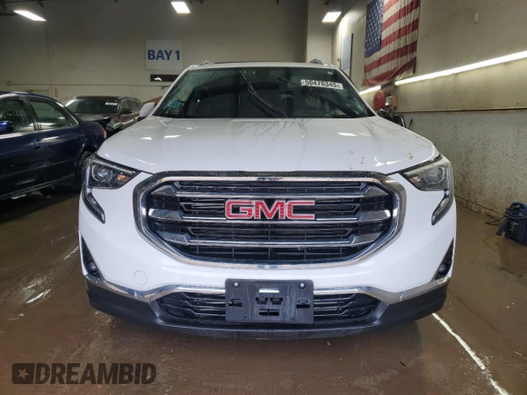 2019 GMC Terrain SLT with VIN 3GKALVEV4KL157909, listed as a Copart auction lot 50470345 with 11,902 mi miles and Salvage Title. Bid and sale history available at carsss.com. Image 5.