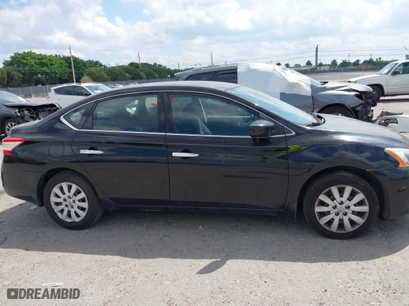 2014 Nissan Sentra SV with VIN 3N1AB7AP6EL619573, listed as a IAAI auction lot 41787844 with 155,569 mi miles. Bid and sale history available at carsss.com. Image 13.