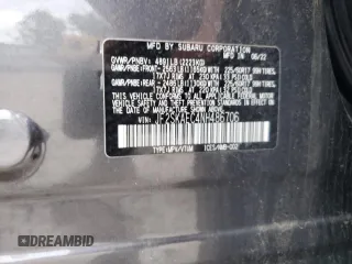 2022 Subaru Forester Premium with VIN JF2SKAEC4NH486706, listed as a Copart auction lot 61843155 with 27,161 mi miles and Salvage title. Bid and sale history available at DreamBid. Image 12.