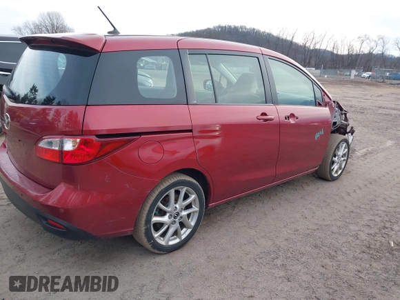 2014 Mazda 5 Touring with VIN JM1CW2CL3E0163360, listed as a IAAI auction lot 41492478 with 133,321 mi miles. Bid and sale history available at carsss.com. Image 4.