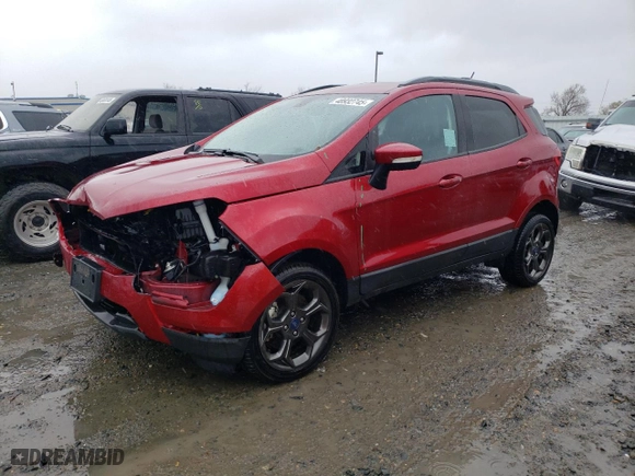 2018 Ford EcoSport SES with VIN MAJ6P1CL3JC208378, listed as a Copart auction lot 48932745 with 22,095 mi miles and Salvage Title. Bid and sale history available at carsss.com. Image 1.